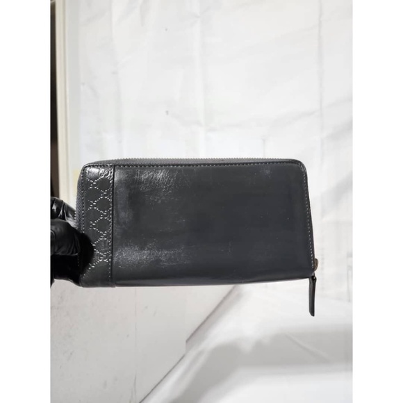 Authentic Gucci GG Signature Leather Continental Wallet Grey - Picture 1 of 12